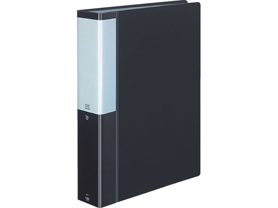 コクヨ クリヤーブック POSITY 固定式A4 100ポケット ダークグレー 1冊(ご注文単位1冊)【直送品】