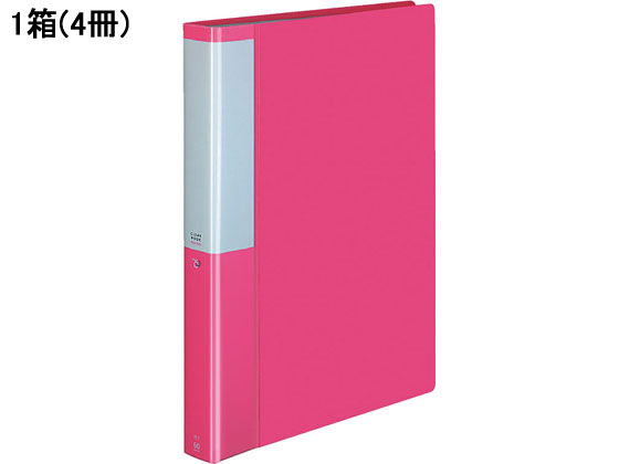 コクヨ クリヤーブック POSITY 固定式A4 60ポケット ピンク 4冊 1箱(ご注文単位1箱)【直送品】
