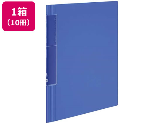 コクヨ クリヤーブック〈ノビータ〉ウェーブカットA4 20ポケット 青 10冊 1箱(ご注文単位1箱)【直送品】