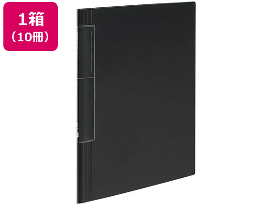 コクヨ クリヤーブック〈ノビータ〉ウェーブカットA4 20ポケット 黒 10冊 1箱(ご注文単位1箱)【直送品】