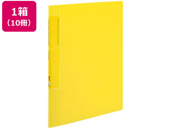 コクヨ クリヤーブック〈ノビータ〉ウェーブカットA4 20ポケット 黄 10冊 1箱(ご注文単位1箱)【直送品】