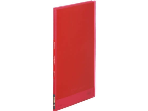 キングジム シンプリーズ クリアーファイル(透明)A4 10ポケット 赤 1冊(ご注文単位1冊)【直送品】