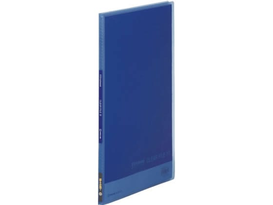 キングジム シンプリーズ クリアーファイル(透明)A4 10ポケットコバルトブルー 1冊(ご注文単位1冊)【直送品】