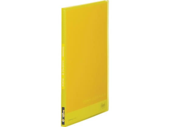 キングジム シンプリーズ クリアーファイル(透明)A4 20ポケット 黄 1冊(ご注文単位1冊)【直送品】