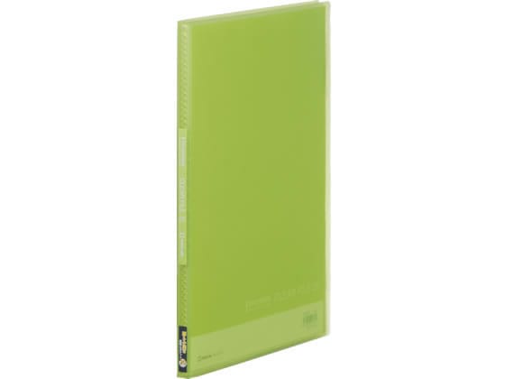 キングジム シンプリーズ クリアーファイル(透明)A4 20ポケット 黄緑 1冊(ご注文単位1冊)【直送品】