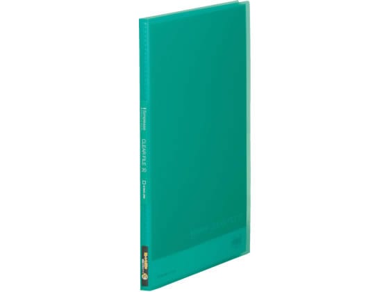 キングジム シンプリーズ クリアーファイル(透明)A4 20ポケット 緑 1冊(ご注文単位1冊)【直送品】