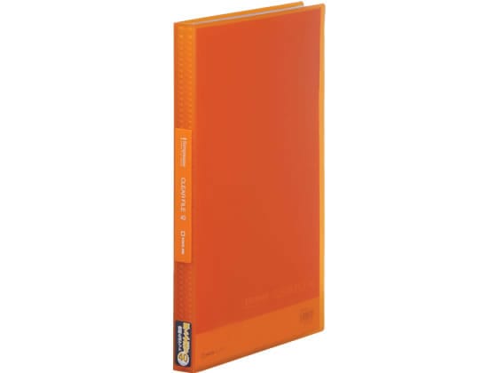 キングジム シンプリーズ クリアーファイル(透明)A4 40ポケット オレンジ 1冊(ご注文単位1冊)【直送品】