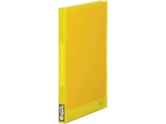 キングジム シンプリーズ クリアーファイル(透明)A4 40ポケット 黄 1冊(ご注文単位1冊)【直送品】