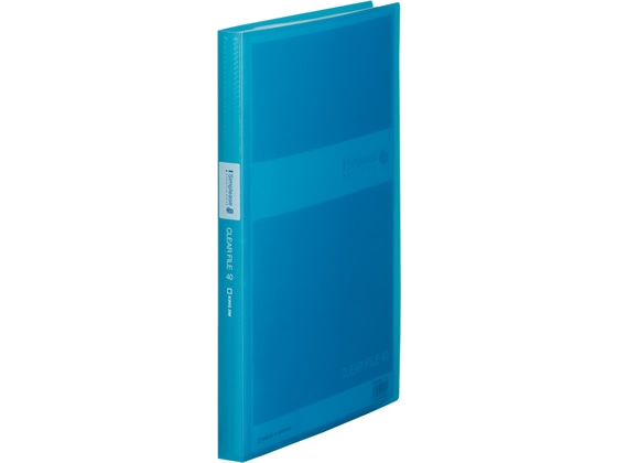 キングジム シンプリーズ クリアーファイル(透明)GX A4 40ポケット 青 1冊(ご注文単位1冊)【直送品】