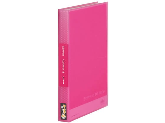 キングジム シンプリーズ クリアーファイル(透明) A4 60ポケット ピンク 1冊(ご注文単位1冊)【直送品】