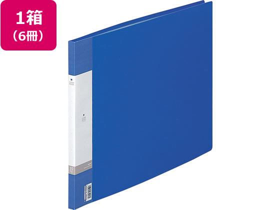 リヒトラブ リクエスト クリヤーブック A3ヨコ 20ポケット 青 6冊 1箱(ご注文単位1箱)【直送品】