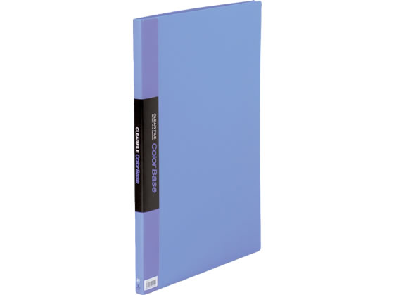 キングジム クリアーファイル カラーベース A3タテ 20ポケット 青 1冊(ご注文単位1冊)【直送品】