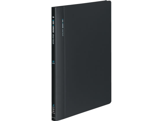 コクヨ クリヤーブック 固定式サイドスローA4 40ポケット ダークグレー 1冊(ご注文単位1冊)【直送品】