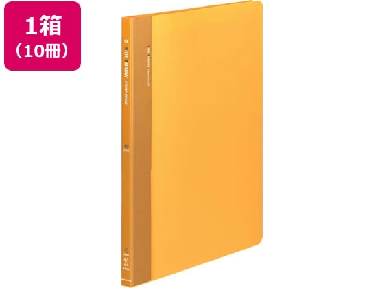 コクヨ クリヤーブック 固定式サイドスローA4 40ポケット 黄 10冊 1箱(ご注文単位1箱)【直送品】