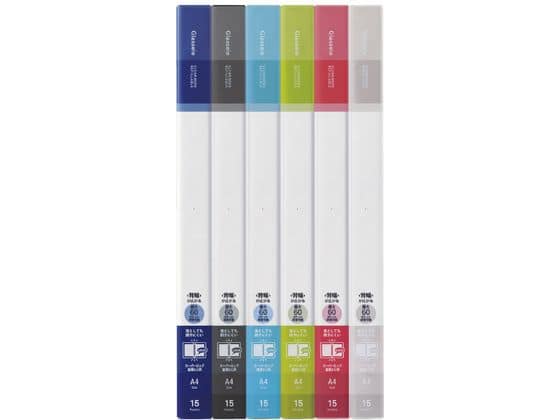 コクヨ クリヤーブック(Glassele)替紙式背ポケット ミドルA4 LG 1冊(ご注文単位1冊)【直送品】