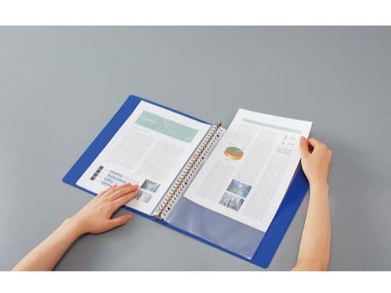 コクヨ クリヤーブック(Glassele)替紙式背ポケット ミドルA4 LG 1冊(ご注文単位1冊)【直送品】