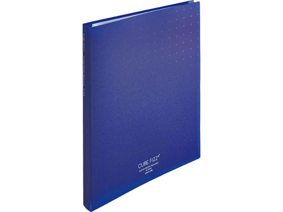 リヒトラブ CUBE FIZZ クリヤーブック(差替) A4 30ポケット ネイビー 1冊(ご注文単位1冊)【直送品】