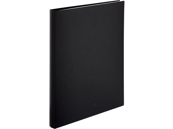リヒトラブ AQUA DROPs クリヤーブック差替式A4 30穴 背幅25 黒 1冊(ご注文単位1冊)【直送品】