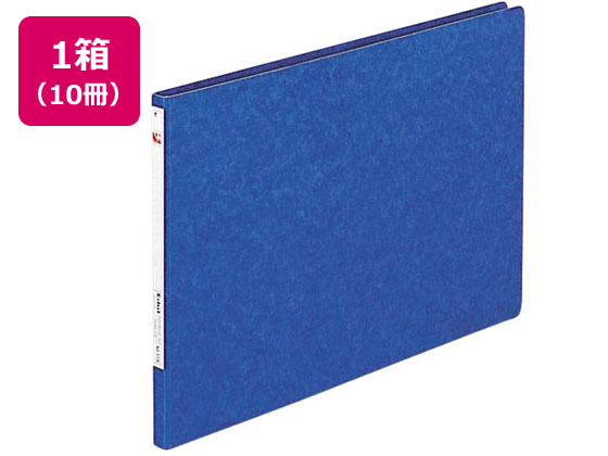 リヒトラブ パンチレスファイルZ式 A3ヨコ 背幅20mm 藍 10冊 F-317 1箱(ご注文単位1箱)【直送品】