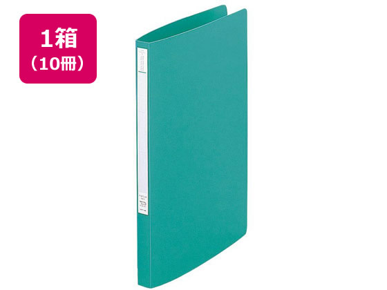 リヒトラブ スーパーパンチレスファイル A4タテとじ厚12mm 緑 10冊 1箱(ご注文単位1箱)【直送品】