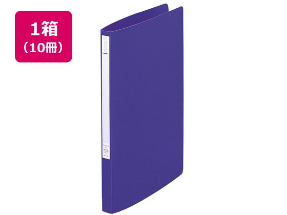 リヒトラブ スーパーパンチレスファイル A4タテとじ厚12mm 青 10冊 1箱(ご注文単位1箱)【直送品】