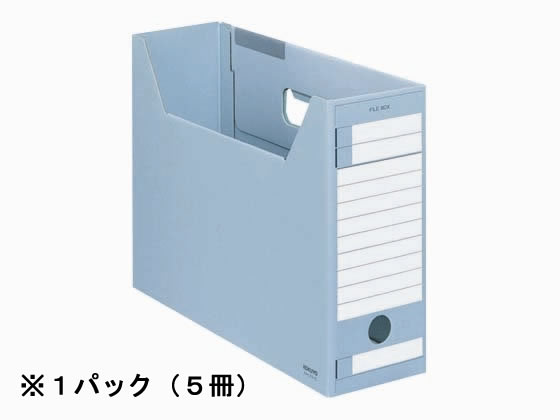 コクヨ ファイルボックス-FS〈Eタイプ〉A4ヨコ 背幅102mm 青 5冊 1パック(ご注文単位1パック)【直送品】