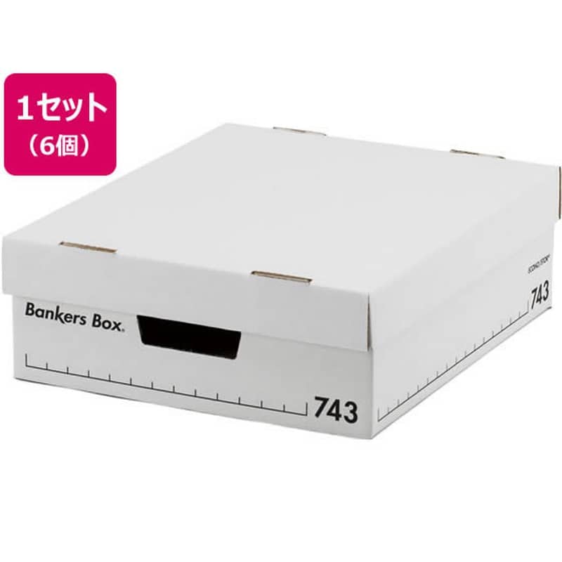 フェローズ バンカーズボックス 743Sボックス 6枚入 FE-1007801 1パック（ご注文単位1パック)【直送品】
