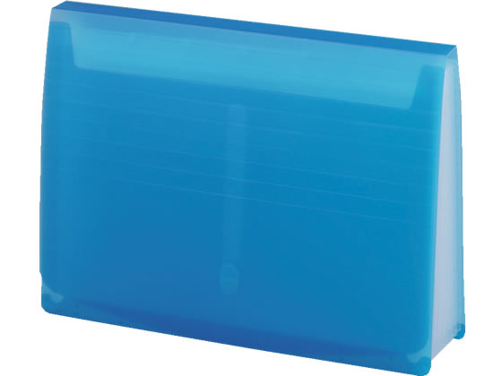 リヒトラブ AQUA DROPs エクスパンディングファイル A4 青 1冊(ご注文単位1冊)【直送品】