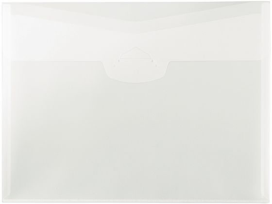 プラス ポケット付エンベロープ ヨコ型 クリアー 88734 FL-119CH 1枚(ご注文単位1枚)【直送品】
