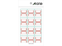 エーワン セルフインデックス 中 赤 15シート入 04005 1袋(ご注文単位1袋)【直送品】