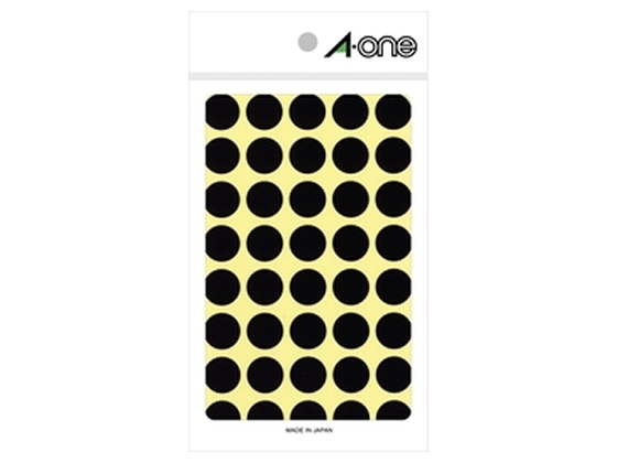 エーワン カラーラベル 15mm 黒 07029 1冊（ご注文単位1冊)【直送品】