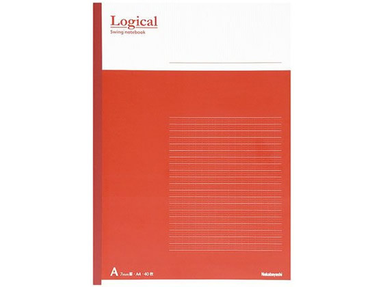 ナカバヤシ スイングロジカルノートA4 A罫 ノ-A402A-P 1冊(ご注文単位1冊)【直送品】
