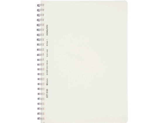 コクヨ ソフトリングノート A5 6mm罫 30行 透明 ス-SV538B-T 1冊（ご注文単位1冊)【直送品】