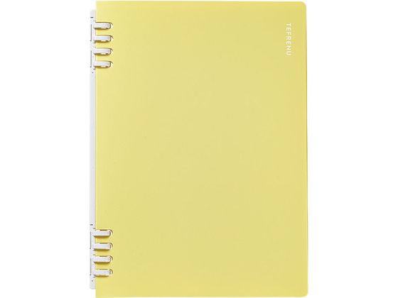 キングジム リングノート テフレーヌ A5 20穴 黄 CN9854TEキイ 1冊(ご注文単位1冊)【直送品】