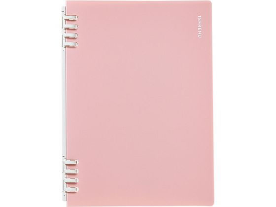 キングジム リングノート テフレーヌ A5 20穴 ピンク CN9854TEヒン 1冊(ご注文単位1冊)【直送品】