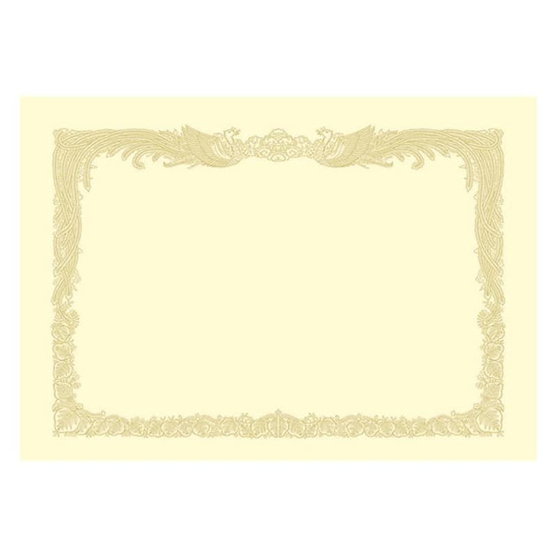 タカ印 OA賞状用紙 クリーム B4判縦書き 10-1077 1冊(ご注文単位1冊)【直送品】