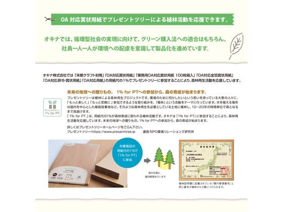 オキナ OA対応金箔賞状 B4タテ書 SGB4 1パック(ご注文単位1パック)【直送品】