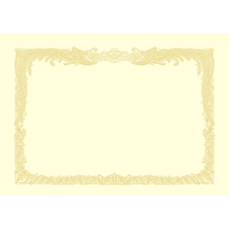 タカ印 OA賞状用紙 クリームA4判縦書き 100枚 10-1167 1箱（ご注文単位1箱)【直送品】