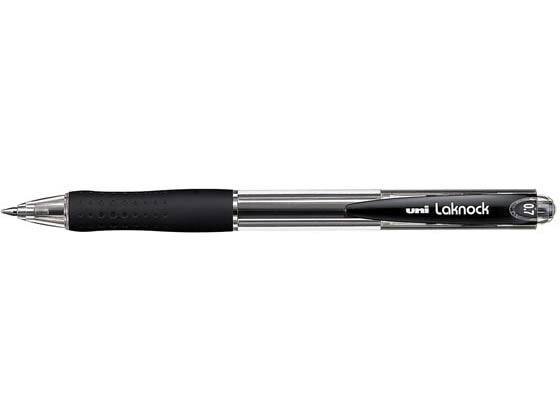 三菱鉛筆 Very楽ノック 細字 0.7mm 黒 10本 SN10007.24 1箱(ご注文単位1箱)【直送品】