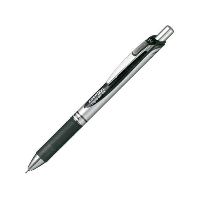 ぺんてる ノック式 エナージェル 0.4mm 黒 BLN74-A 1本(ご注文単位1本)【直送品】