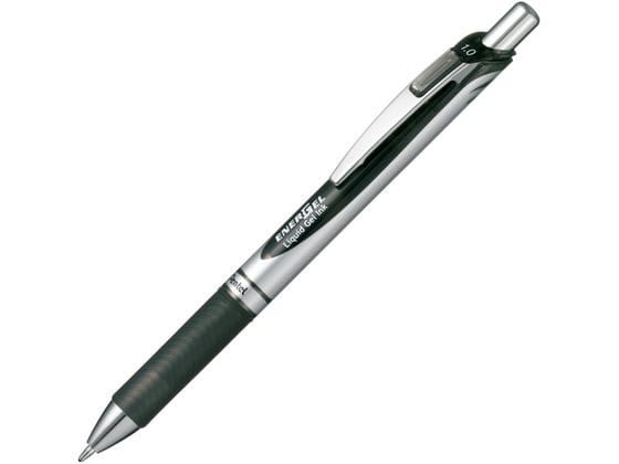 ぺんてる ノック式 エナージェル 1.0mm 黒 BL80-A 1本(ご注文単位1本)【直送品】