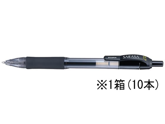 ゼブラ サラサ0.7 黒 10本 JJB3-BK 1箱(ご注文単位1箱)【直送品】