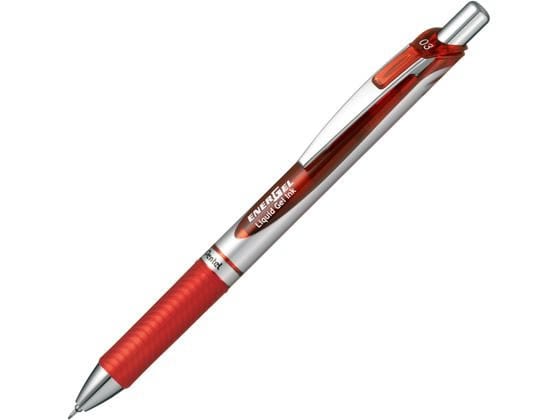 ぺんてる ノック式 エナージェル 0.3mm 赤 BLN73-B 1本(ご注文単位1本)【直送品】