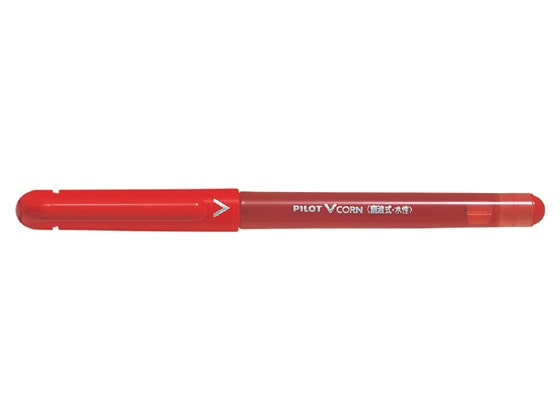 パイロット 水性ボールペンVコーン 赤 LVE-10EF-R 1本(ご注文単位1本)【直送品】