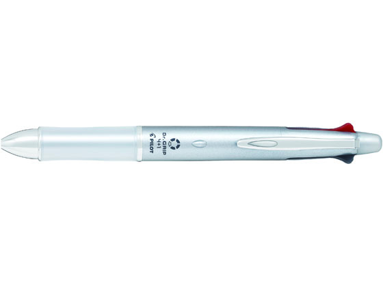 パイロット ドクターグリップ4+1 シルバー ボールペン0.7mm 1本(ご注文単位1本)【直送品】