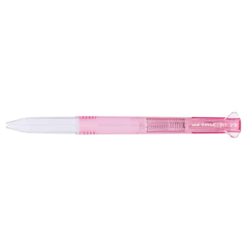 三菱鉛筆 スタイルフィット 3色ホルダー クリアピンク UE3H159C.13 1本(ご注文単位1本)【直送品】