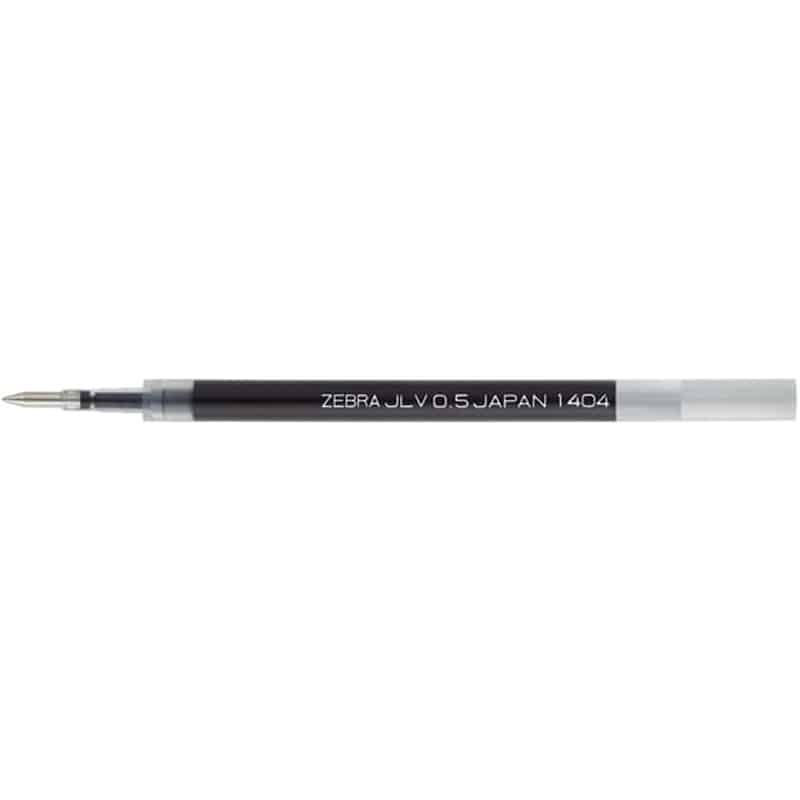 ゼブラ ジェルボールペン替芯 JLV-0.5芯 黒 RJLV5-BK 1本（ご注文単位1本)【直送品】