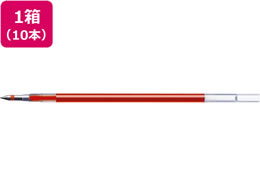 ゼブラ ジェルボールペン替芯JK-0.5芯 赤 10本 RJK-R 1箱(ご注文単位1箱)【直送品】