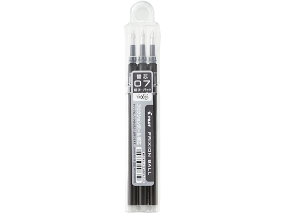 パイロット フリクションボール替芯0.7mm ブラック 3本 LFBKRF30F3B 1パック(ご注文単位1パック)【直送品】