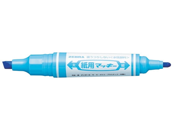 ゼブラ 紙用マッキー ライトブルー WYT5-LB 1本(ご注文単位1本)【直送品】